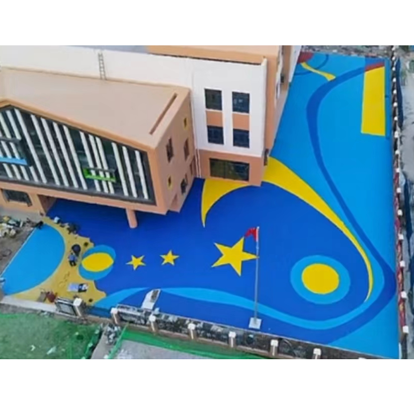 兒童游樂場塑膠地板實景圖22